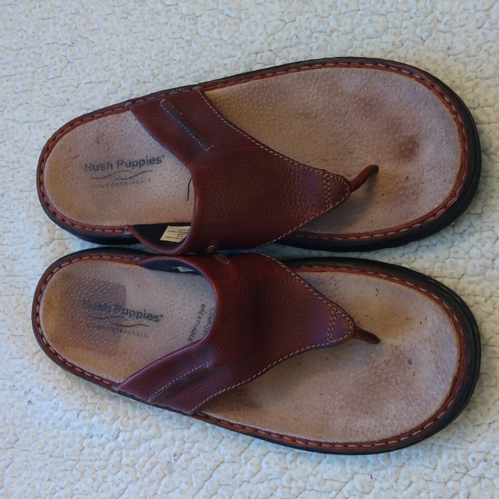 Hush Puppies Leather Sandals - Surfer Model 10.5 M